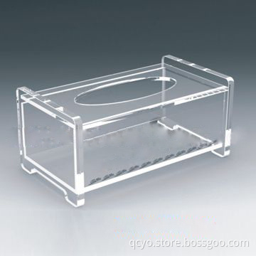 u-shaped acrylic napkin holder with drawer QCY-TB-19